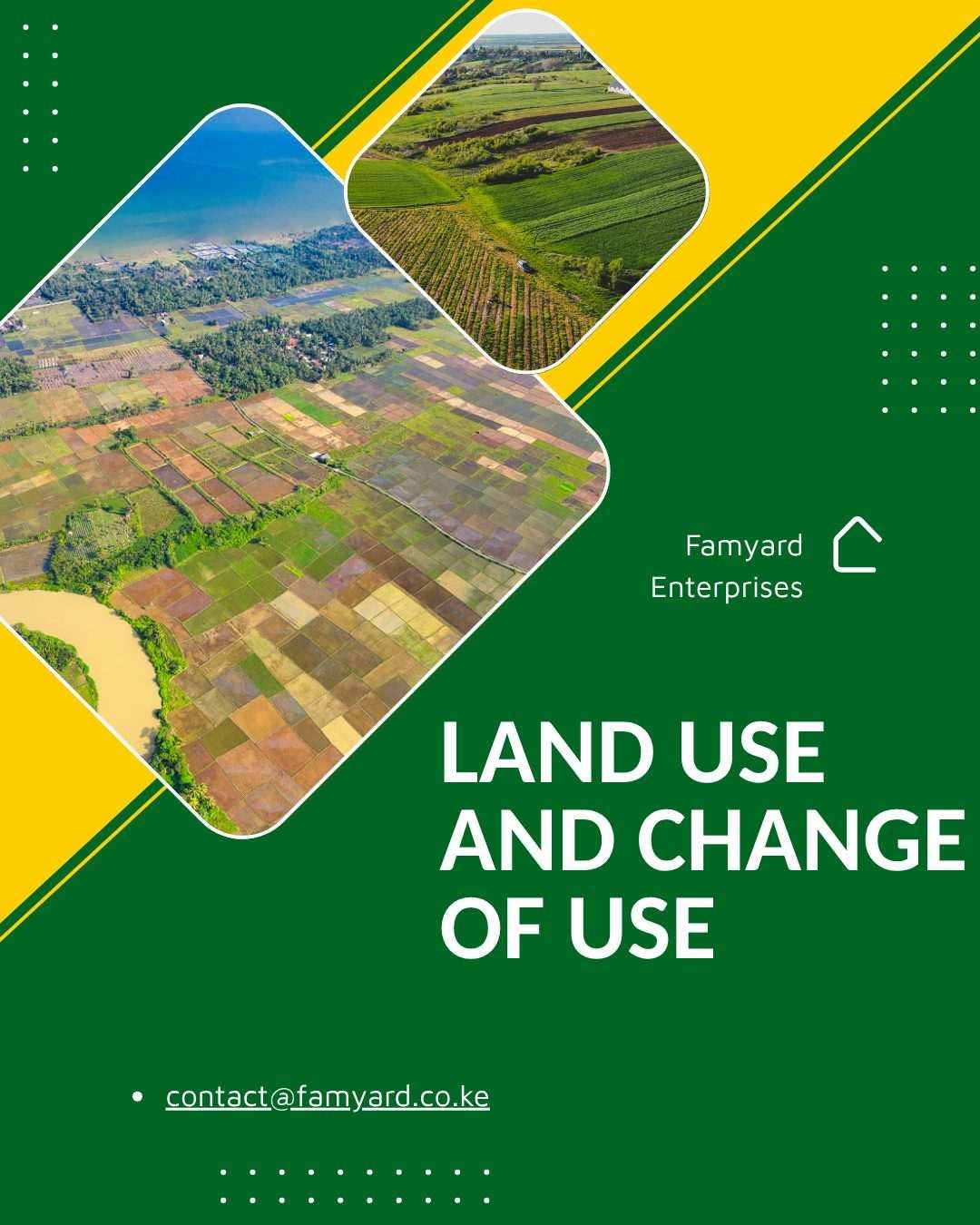 Land Use and the Change of Use Process in Kenya: Insights From Farmyard Enterprises